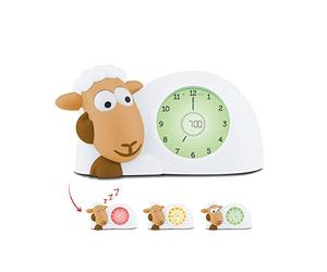 ZAZU Orologio Sam Agnello per Addestramento al Sonno e Luce Notturna per Bambini | Sveglia luminosa | Aiuta il tuo bambino a imparare quando svegliarsi | Luminosità regolabile | Spegnimento automatico