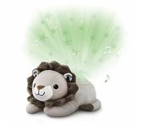 ZAZU Proiettore Leo The Lion - Proiettore di luce per bambini con melodie rilassanti (suono del battito cardiaco, suoni della natura o musica da salotto), sensore di pianto, spegnimento automatico,