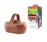 ZAZU Robby Bilanciere Automatico per Passeggini, Seggiolini Auto e Amache - Altalena Regolabile, Timer 40 Min, Sensore di Pianto, Ricaricabile USB-C, Resistente all'Acqua, Universale (Terra)