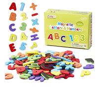 ZazzyKid Lettere magnetiche e numeri per bambini: 103 magneti in schiuma per l'istruzione precoce, per imparare e giocare ai bambini, matematica e alfabeti
