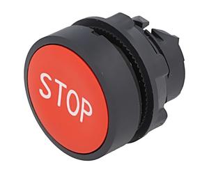 ZB5AA434 Interruttore: Pressione 22mm Asta.Pos: 1 Rosso Mancanza IP66 Piatto ...