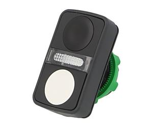 ZB5AW7A1720 Interruttore: doppia asta da 22 mm. Pos: 1 bianco/nero IP66 piatt...