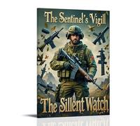ZBBZJYHH Poster artistico da parete con immagine di Sentinel's Vigil The Silent Watch, poster artistico moderno da appendere alla parete, 60 x 90 cm