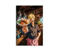 ZBBZJYHH Poster decorativo artistico moderno da appendere alla parete di One Piece Sanji's Delicious Cuisine, 20 x 30 cm