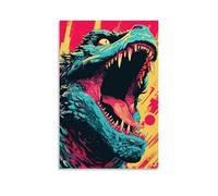 ZBBZJYHH Poster di graffiti con animali, tigre singhiozzante, violenza, dinosauri violenti, decorazione artistica moderna da appendere, poster decorativo, 20 x 30 cm