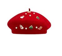ZBDP Berretti Artista Berretti Cappelli Decorazione di Natale Morbido Caldo Cappello di Natale Costume Confortevole Vacanza Copricapo Per Il Freddo