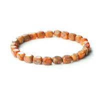 ZBDP - Braccialetto in onice bohémien, unisex, vintage, con ciondolo in pietra naturale, elastico, ideale come regalo per yoga