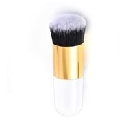 ZBDP - Pennello grande per trucco color champagne, pennello piatto per fondotinta, pennello per la riparazione del viso, pennello per contouring, per crema liquida