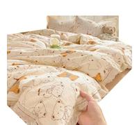 ZBDP pizzo cavo cotone stropicciato quattro pezzi set famiglia studente dormitorio set tre pezzi lenzuolo trapunta copripiumino