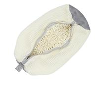 ZBDP - Protezione per scarpe in rete resistente, antigraffio, per lavatrice, organizer per riporre scarpe, a prova di deformazione, per lavaggio e uso in viaggio, 4 pezzi - Bianco crema