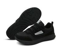 ZBDP - Scarpe ortopediche slip-on, antiscivolo, leggere, per edema, scarpe da ginnastica con gancio e anello, per fascite plantare, Nero , 40.5 EU