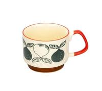 ZBDZSW - Set di tazze da caffè in ceramica retrò da 300 ml, con impugnatura per acqua, per ufficio, cucina, feste, bicchieri