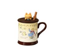 ZBDZSW - Tazza in ceramica con coperchio e set regalo