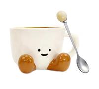 ZBDZSW Tazza in ceramica con coppia di cartoni animati, creativa, per caffè, latte, tè, acqua, carina, tazza per la colazione per bambini