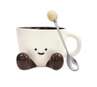 ZBDZSW Tazza in ceramica con coppia di cartoni animati, creativa, per caffè, latte, tè, acqua, carina, tazza per la colazione per bambini