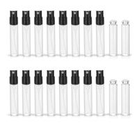 ZbFwmx Set da 50 flaconi spray per profumo da 1,8 ml e 2,5 ml, mini fiale di vetro per campioni cosmetici, da viaggio, per test portatile, 50 confezioni da 2,5 ml,