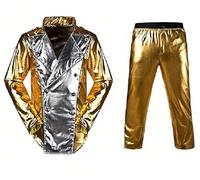 ZBH1985 Michael J - Giacca da uomo e ragazzo per il World Germany Tour, Gold History, con pantaloni, M