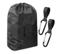 ZBHDEYG 1 Borsa Per Passeggino, 2 Fibbie Per Appendere La Borsa, Borsa Da Viaggio Per Seggiolino Auto, Borsa Da Viaggio Per Passeggino, Borsa Da Stiva Per Passeggino