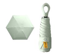 ZBHDEYG 1 mini ombrellone, protezione UV per esterni, ombrellone portatile, ombrellone leggero, ombrello tascabile, verde