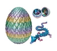 ZBHDEYG 1 uovo di drago, 1 pezzo di drago di cristallo, giocattolo stampato 3D, ornamenti creativi per desktop, regali di giocattoli per adulti e bambini, giocattoli interessanti