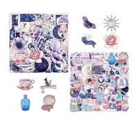 ZBHDEYG 100 adesivi per scrapbooking, 50 adesivi colorati per computer portatile, adesivi creativi e divertenti, adesivi per cellulare, adesivi musicali, adesivi per bagagli