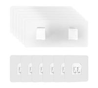 ZBHDEYG 12 pezzi adesivi senza punzonatura, ganci di ricambio per bagno, ganci autoadesivi da parete, toppe per scaffali, accessori da bagno e cucina