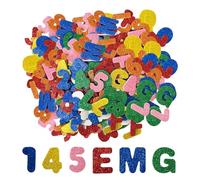 ZBHDEYG 170 adesivi alfanumerici con lettere maiuscole, autoadesivi alfanumerici, adesivi per decorare biglietti, adesivi fai da te, adesivi per bambini (confezione mista)