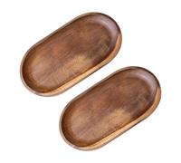 ZBHDEYG 2 pallet decorativi, pallet di legno rotondi, ciotole per chiavi, pallet di legno rotondi, ciotole in legno decorative, mini pallet di servizio