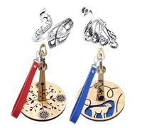 ZBHDEYG 2 supporti per filato, 2 anelli all'uncinetto, supporto per bracciale, dispenser per corda, pratico supporto per filo per evitare grovigli di filati, accessori da cucito