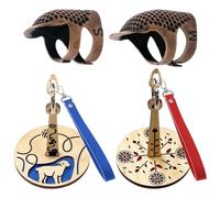 ZBHDEYG 2 supporti per filato, 2 dita per ditale, supporto per filo da polso, dispenser per corda intrecciata, supporto per filo per polso per evitare grovigli di filati, accessori da cucito