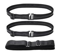 ZBHDEYG 3 pezzi elastico in vita, in resina epossidica antiscivolo, cinghia di fissaggio regolabile, unisex, colore nero, 100 cm, 125 cm, Nero , 100 cm, 125 cm
