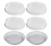 ZBHDEYG 4 pezzi composizioni floreali, 2 basi per composizioni floreali, ventose per composizioni floreali, vassoi multirami, composizioni floreali multiuso, basi floreali solide