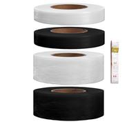 ZBHDEYG 4 rotoli di inserto autoadesivo, 1 metro a nastro, orlo, inserti per orlo, nastro biadesivo, inserto adesivo e membrana a pressione a caldo, inserto in tessuto