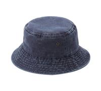 ZBHDEYG Cappello a Secchiello Vintage in Denim da Donna, Blu Mare - Cappello da Sole Estivo in Paglia, Taglia Unica