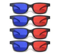 ZBHDEYG Occhiali 3D per TV e Film - Portatili Blu/Rosso per Giochi Computer - Taglia Unica
