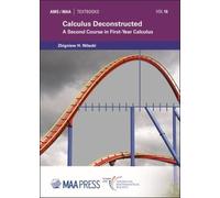 Zbigniew H. Nitecki Calculus Deconstructed (Tascabile) MAA Textbooks