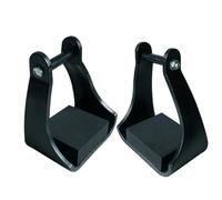 ZBIianxer 1 Paio staffe per con Cuscinetti Testurizzati e corpi | Attrezzatura da equitazione leggera, bordi arrotondati per l ' allenamento e trail riding, include 1 paio