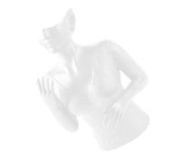 ZBIianxer Busto artistico manichino, supporto realistico, supporto per testiera, organizer per la presentazione di gioielli in negozi o a casa, supporto per orecchini, Taglia unica, come descritto