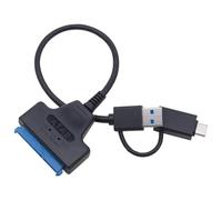 ZBIianxer Cavo di collegamento da USB A+C a Disco rigido per dischi rigidi da 2 5 pollici 450 M/s Velocità Rapida Semplice Cavo convertitore esterno