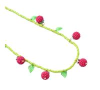 ZBIianxer Collana di perle con ciondolo lampone per un accessorio divertente e alla moda per l'uso quotidiano e come regalo collana di perle
