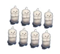 ZBIianxer Confezione da 4/8 Charm 3D Morbido Pendente Flussi Fascino Forniture Gioielli Per Portachiavi Creativo E Gioielli Design