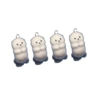 ZBIianxer Confezione da 4/8 Charm 3D Morbido Pendente Flussi Fascino Forniture Gioielli Per Portachiavi Creativo E Gioielli Design