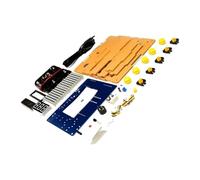 ZBIianxer Console Elettronica pronta per la Batteria, Progetto Gioco Portatile, Supporto Ingresso USB, Pannelli protettivi in Acrilico, Set saldature per Lo Sviluppo abilità, Pratica Saldatura