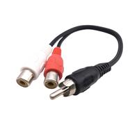 ZBIianxer Il cavo splitter Y Premium garantisce un suono stereo stabile e l'uscita video senza interferenze Doppia connessione del dispositivo Doppia presa su singolo adattatore maschio