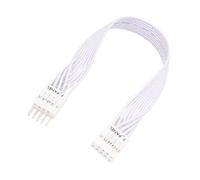 ZBIianxer Intestazione Anteriore del Computer Desktop della, White 20cm | Cavo prolunga Cavo a nastro da 9 pin maschio a femmina con etichette F_PANEL per un instradamento