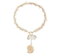 ZBIianxer Moda Marine Neck Gioielli Fiscale Pendente Collana Cozze Collana Adatto Per Abiti Da Spiaggia Per Le Donne