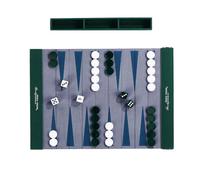 ZBIianxer Tavola da Backgammon Arrotolabile Tappetino da Gioco Backgammon in Pelle PU Set degli Scacchi con Regole semplici Perfetto per Adulti e Bambini Tavola Pieghevole con Guida alle Regole