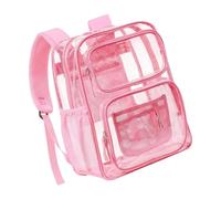 ZBIianxer Zaino trasparente Zaino trasparente in PVC resistente con cinghia rinforzata capacità per la sicurezza sul posto lavoro universitario per la scuola lavoro per eventi