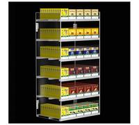ZBJDX Espositore per Sigarette al Dettaglio, Organizzatore per Scatole di Sigarette da Parete/Tavolo, Scaffale per Spingi Sigarette per Auto Commerciali per Monopolio del Tabacco,6 Layers,5 Columns