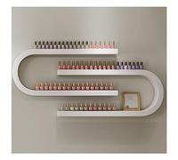 ZBJDX Organizzatore A Parete Bottiglie di Smalto Unghie, Espositore Oli Essenziali E Profumi A Forma di U, Organizzatore di Cosmetici, Organizzatore Multifunzionale da Appendere Casa,Bianca